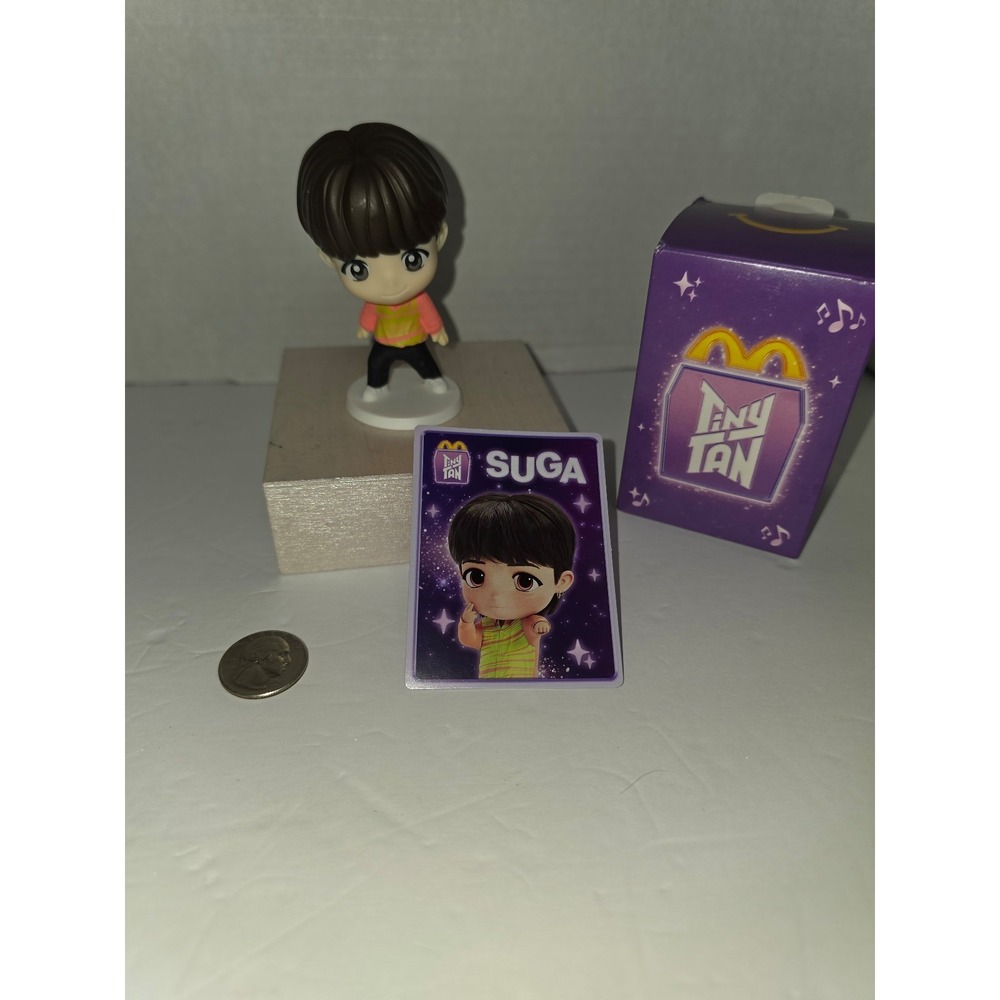 McDonald's TinyTAN x BTS 2025 Happy Meal Toy featuring SUGA Throwback - Picture 1 of 7